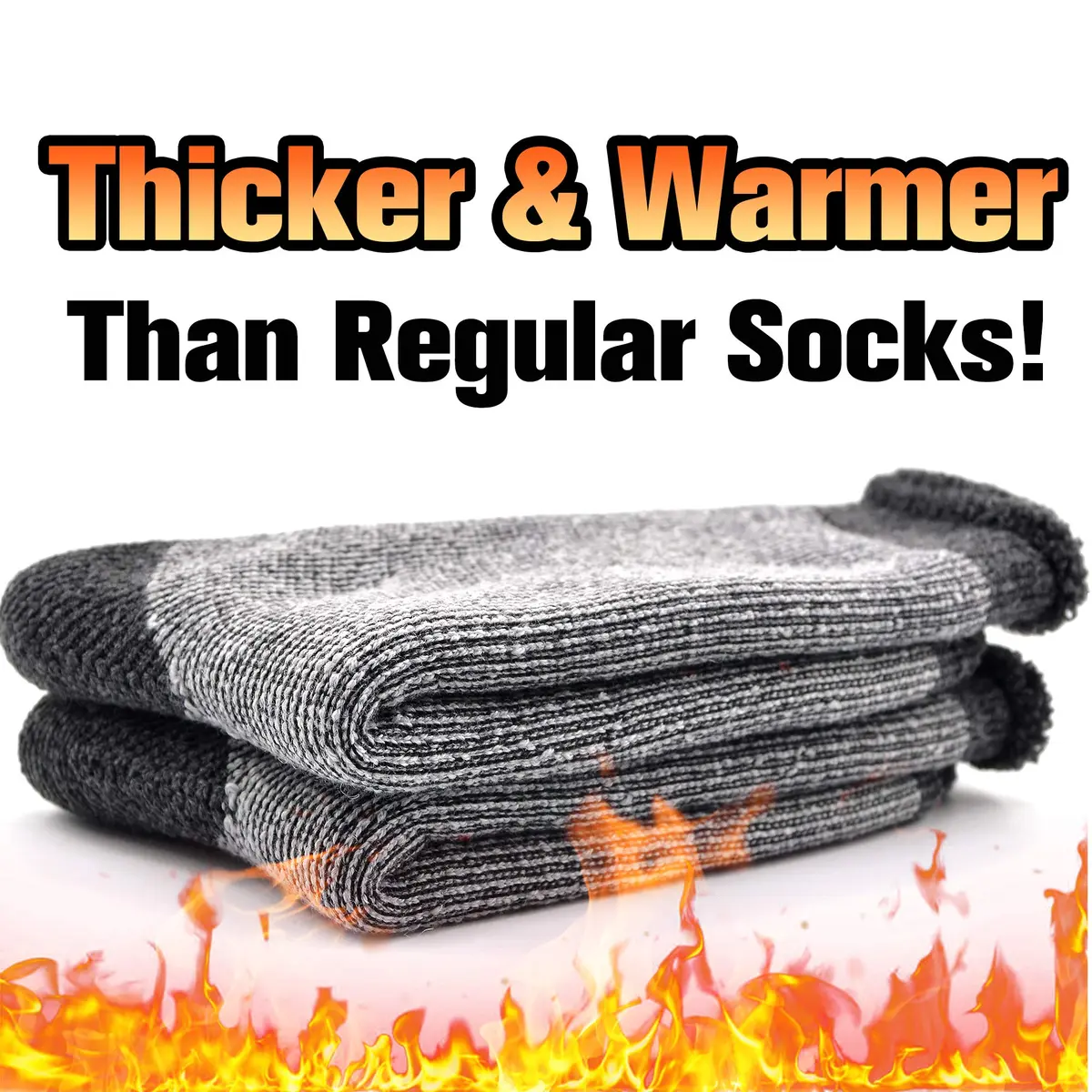 Busy Socks Winter Warm Thick Thermal Crew Socks | Insulated & Moisture-Wicking for Men & Women - view 2