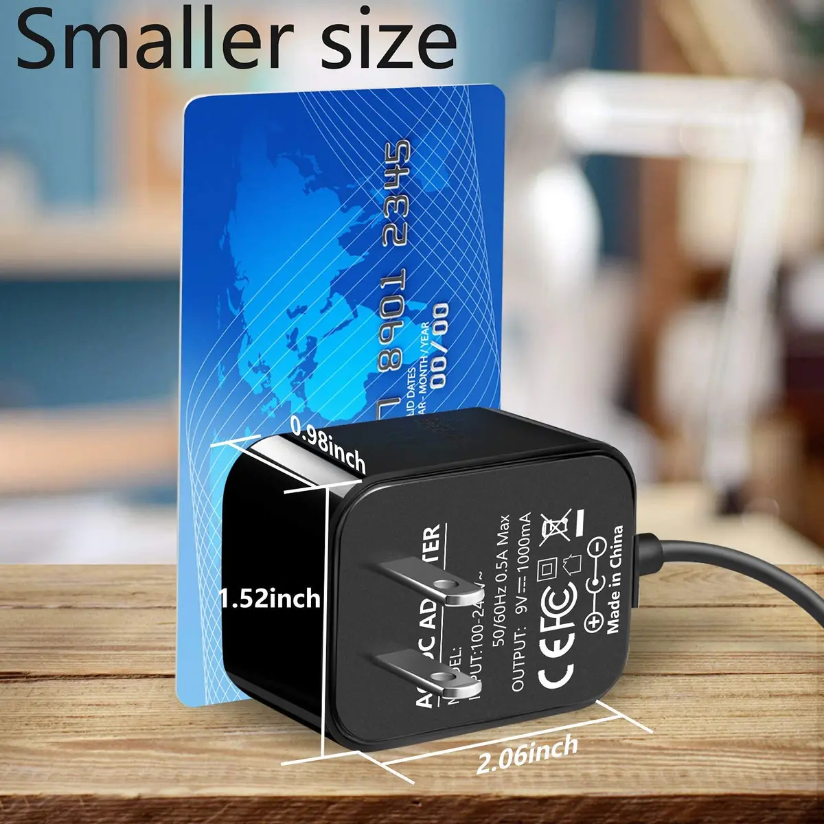 WUKUR 9V Guitar Pedal Power Supply 1A Tip Negative | Noise-Filtered, ETL Listed - view 6