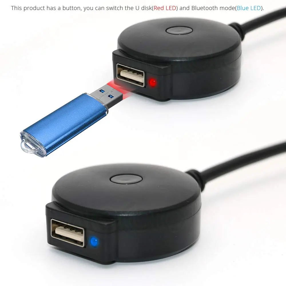 YuYue Electronic Bluetooth AUX Receiver Cable Adapter for VW Audi AMI MDI Interface 3G (Black, 30cm Cable) - view 2