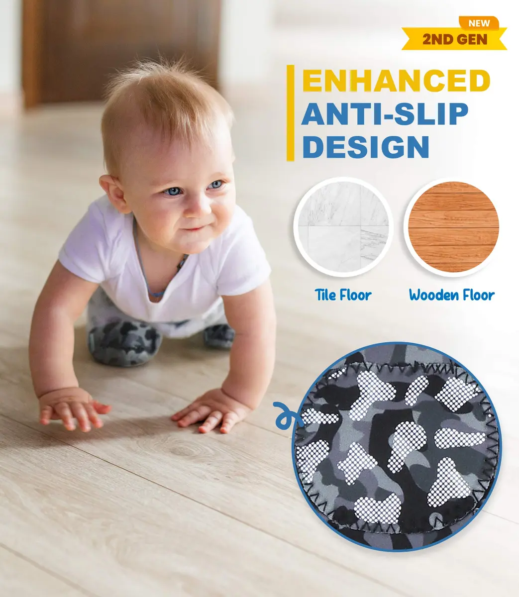 Simply Kids Baby Knee Pads for Crawling (2 Pairs) | CPSIA Certified Toddler Protector (70-120 chars) - view 2