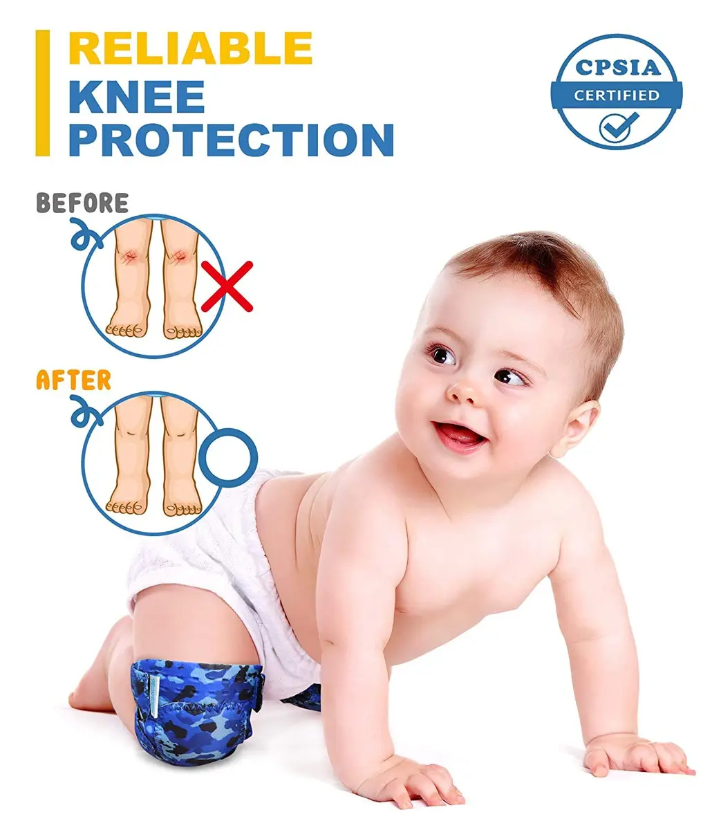 Simply Kids Baby Knee Pads for Crawling (2 Pairs) | CPSIA Certified Toddler Protector (70-120 chars) - view 3