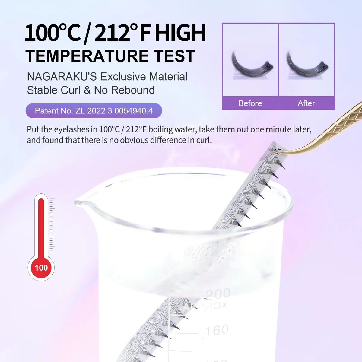 NAGARAKU Premade Volume Fans 6D 0.07 C 9-14mm Mix | Natural, Time-Saving Lash Extensions - view 6