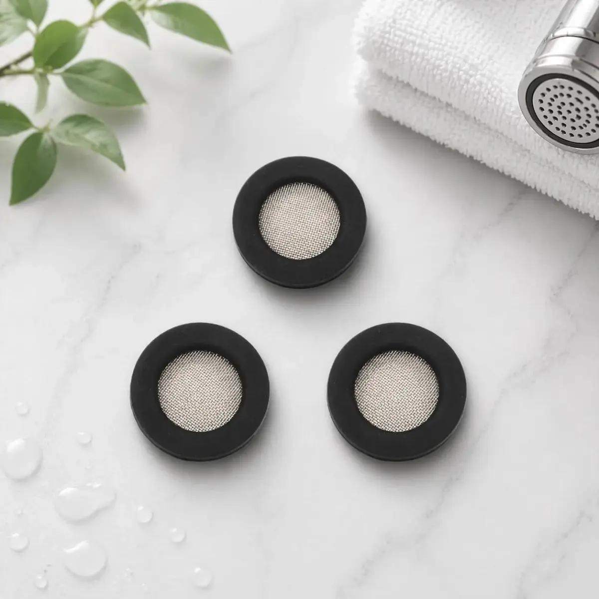 Olivia tree Shower Head Gasket Silicone Washer 3 Pcs (Black) | Prevents Leaks & Restricts Flow - view 9
