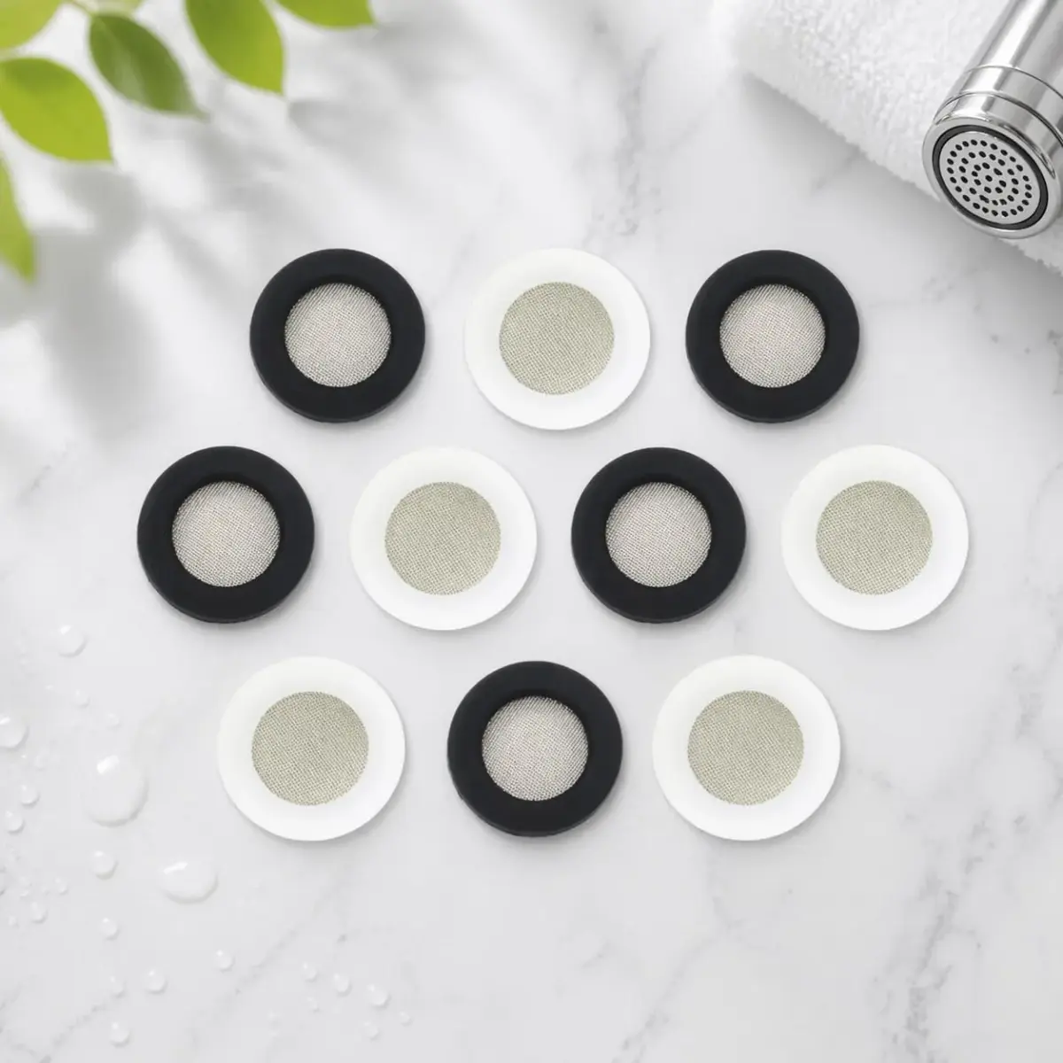 Olivia tree Black 20 pcs Silicone Washer Set | Prevents Leaks & Restricts Flow - view 9