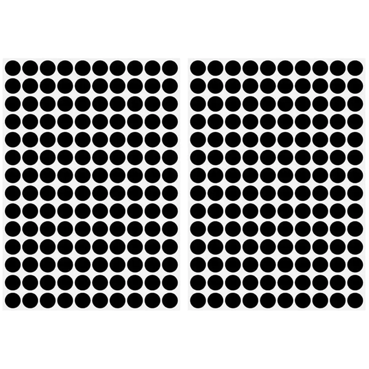 ZXUEZHENG Self-Adhesive Screw Hole Stickers, 12mm Black, 280 Pieces | Cover Furniture Screw Holes - main product image