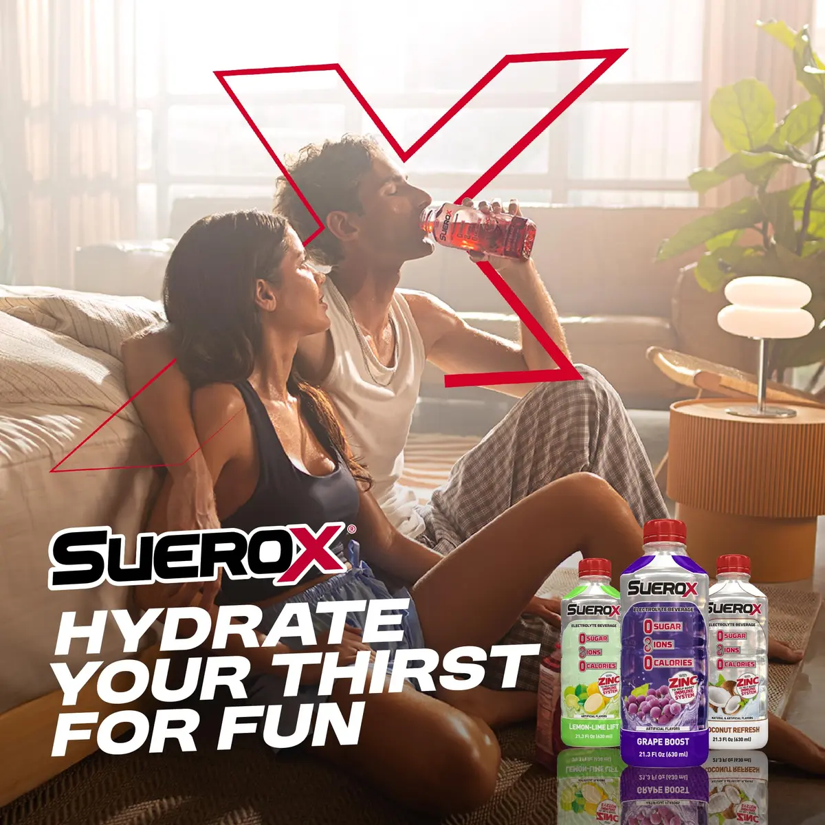 SueroX Sugar Free Electrolyte Drink, Grape Boost | Zero Sugar, Hydration & Recovery (70-120c) - view 9