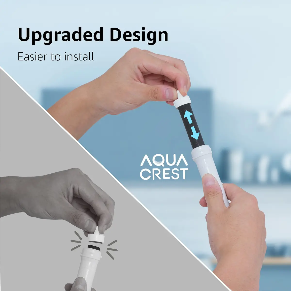 AQUA CREST Water Bottle Filter Replacement 5 Count | Advanced Coconut Carbon for Brita Bottles - view 4