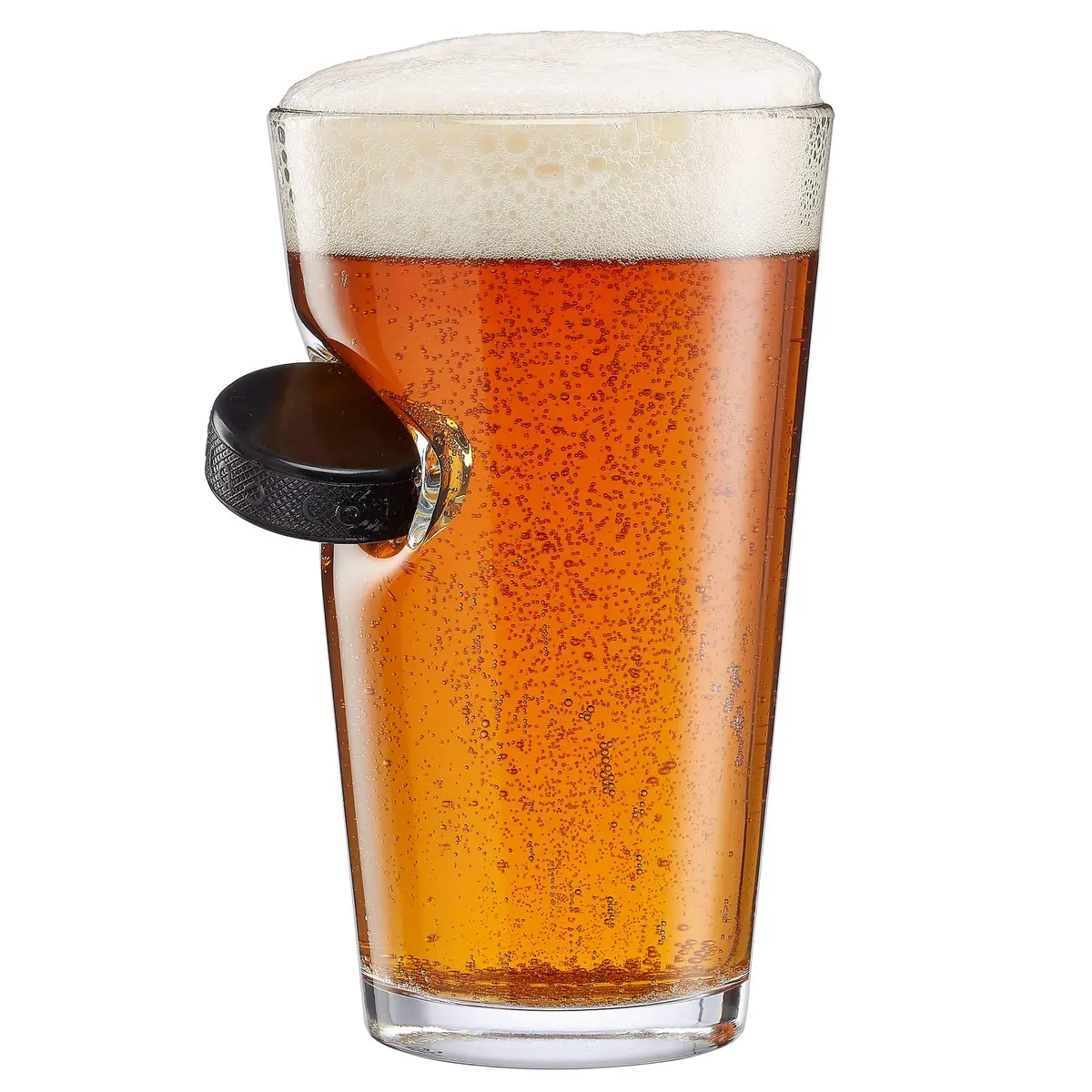 BenShot Hockey Puck Pint Glass - 16oz | Made in the USA - main product image