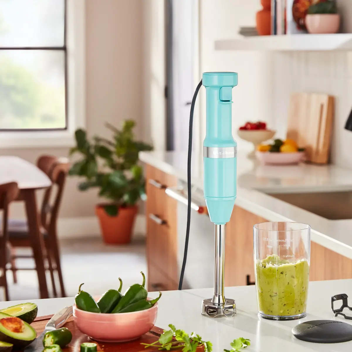 KitchenAid Variable Speed Corded Hand Blender KHBV53 Aqua Sky 1L (33.8 oz) | Blends Smoothies, Soups, Sauces - view 4
