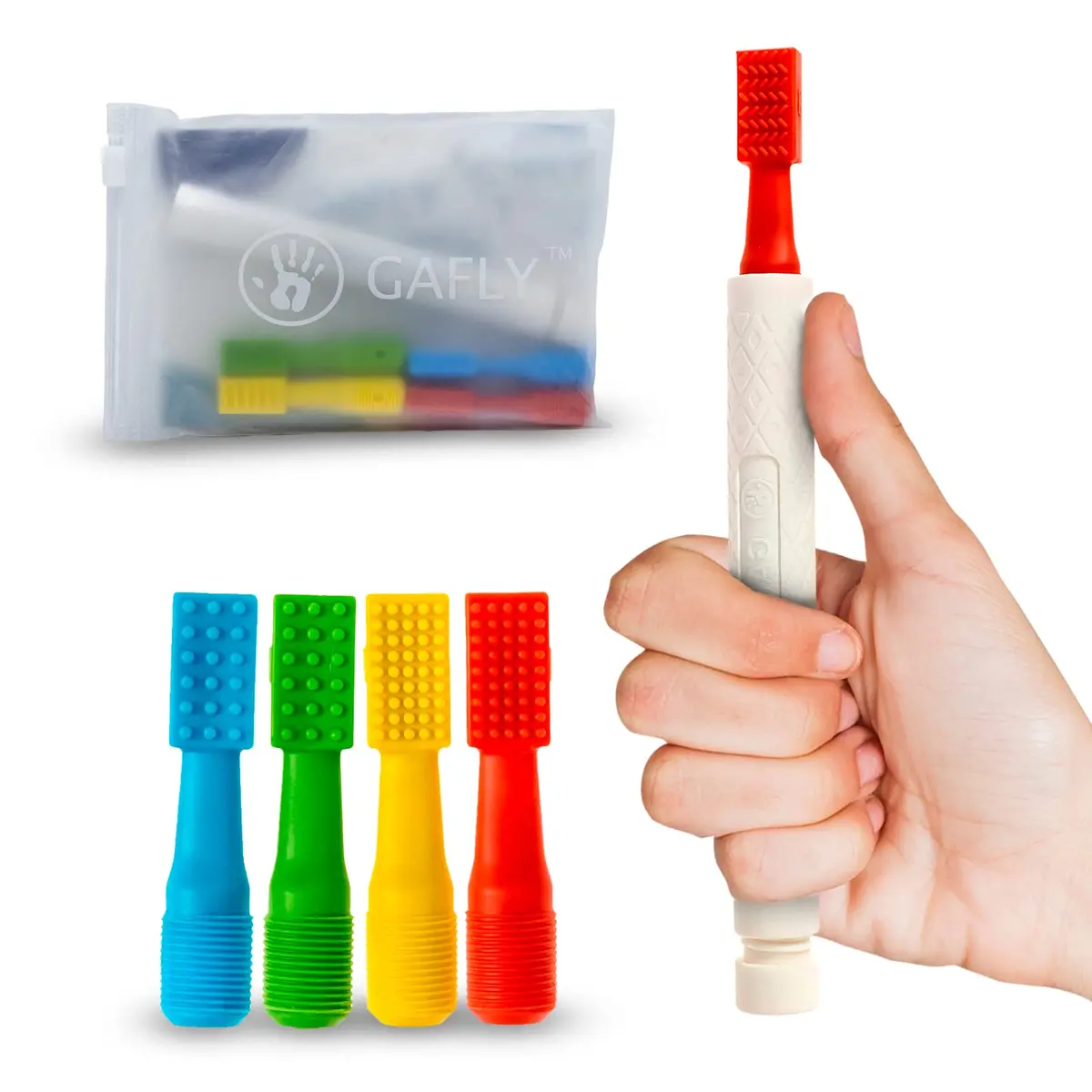 Gafly Therapeutics Therapen Oral Motor Therapy Tools for Speech and Feeding, 5 Heads (1 Count) - main product image