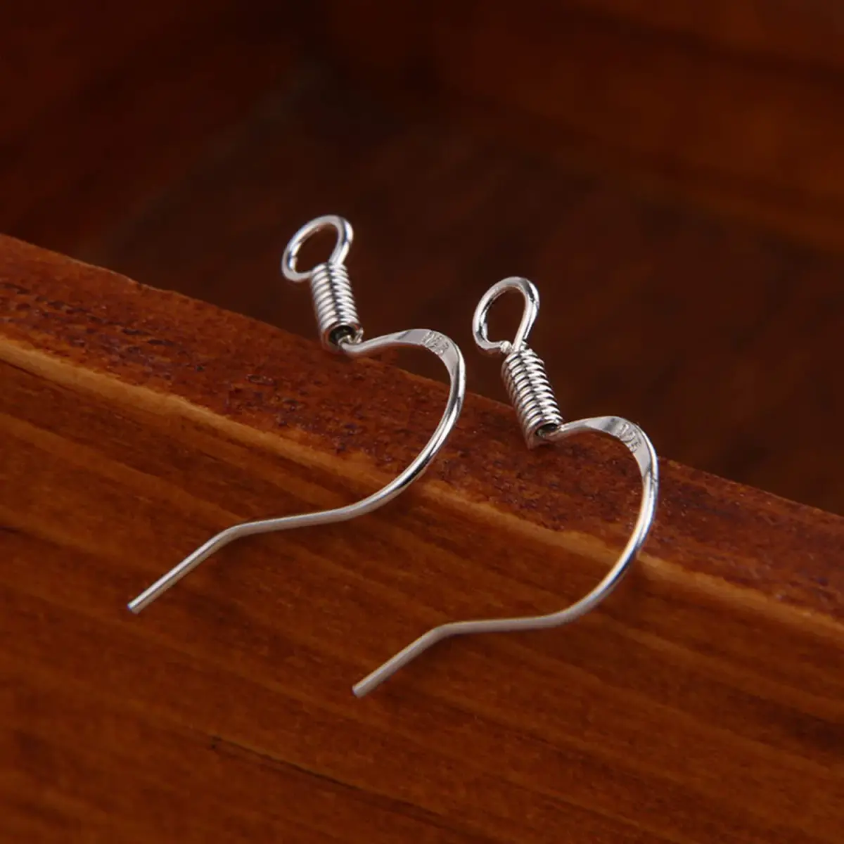 Grenali 925 Sterling Silver Earring Hooks & Clear Rubber Stoppers 50 Pairs | Hypoallergenic & Nickel-Free for DIY Jewelry Making - view 5