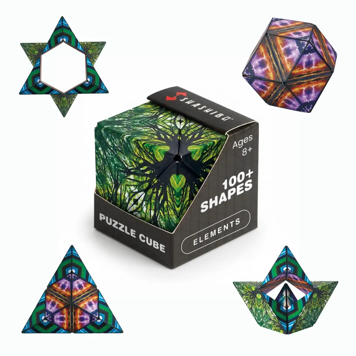 Shashibo DODECA Magnetic Puzzle Cube Elements 6.4cm (2.5in) | STEM Educational Toy for Kids & Adults - main product image
