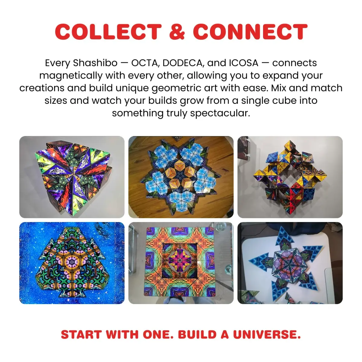 Shashibo DODECA Magnetic Puzzle Cube Elements 6.4cm (2.5in) | STEM Educational Toy for Kids & Adults - view 6