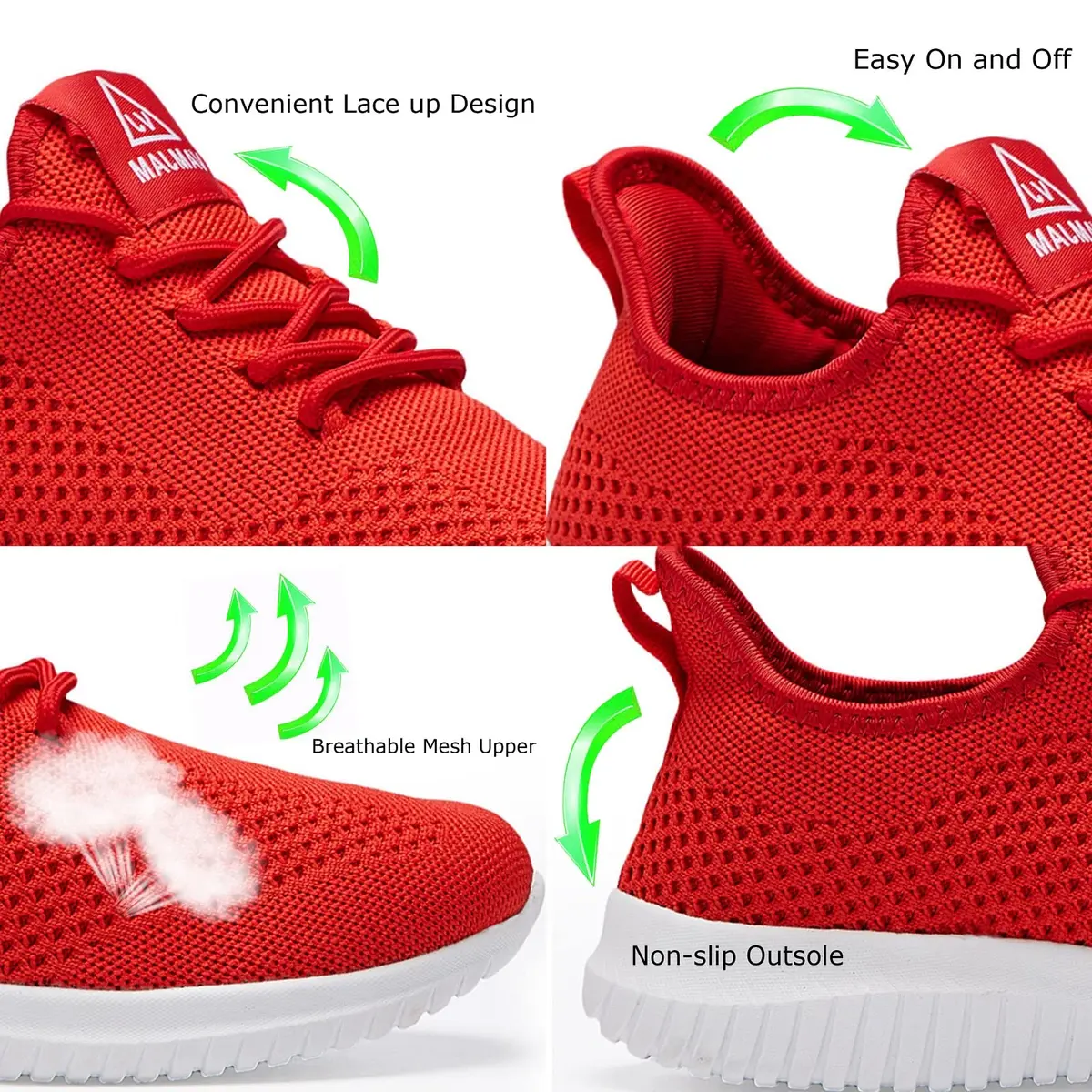VAMJAM Men's Running Shoes Size 8 | Ultra Lightweight Breathable Mesh Sneakers - view 4