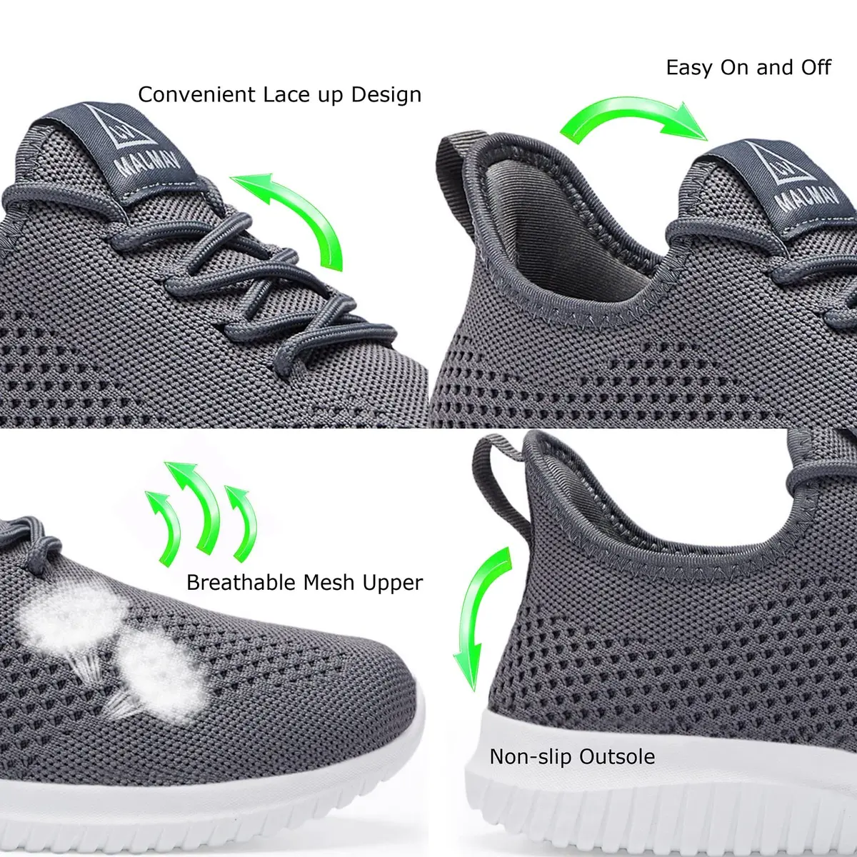 VAMJAM Men's Running Shoes Ultra Lightweight Breathable Mesh Size 12 | Non Slip Athletic Sneakers - view 5
