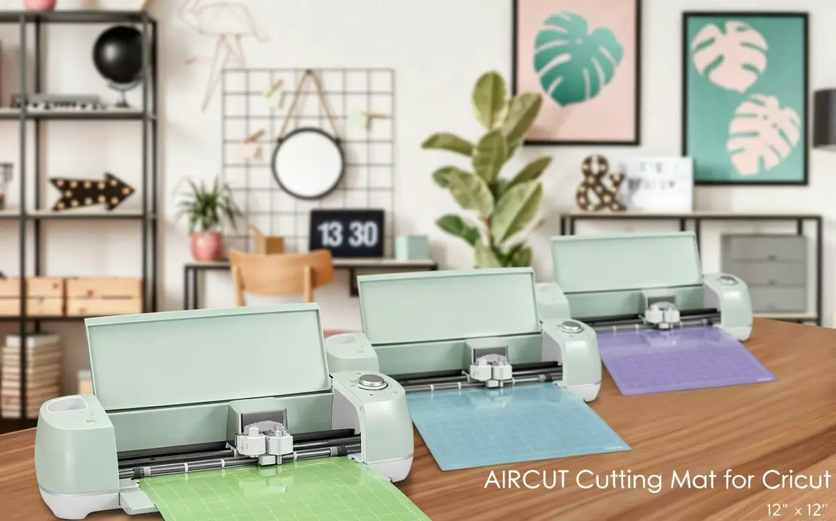 AIRCUT 3-Pack 12x12 Inch Cutting Mats for Cricut Maker & Explore Series | Standard, Light & Strong Grip Variety - view 5
