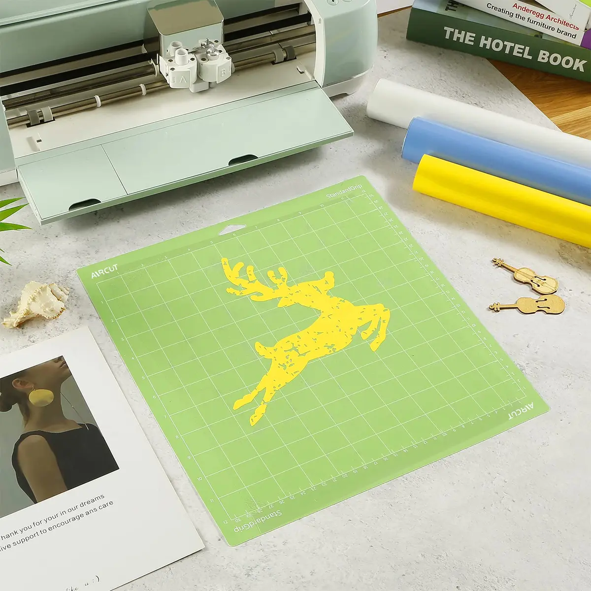 AIRCUT 3-Piece 12x12 inch Cutting Mat Set | Strong, Standard, Light Grip for Cricut Maker & Explore Machines - view 4