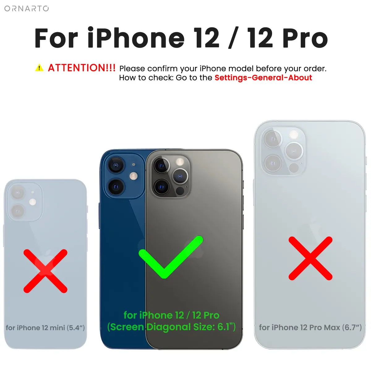 ORNARTO for iPhone 12/12 Pro Case, Slim Liquid Silicone, Cyprus Green | Snug Fit & Easy to Clean - view 2