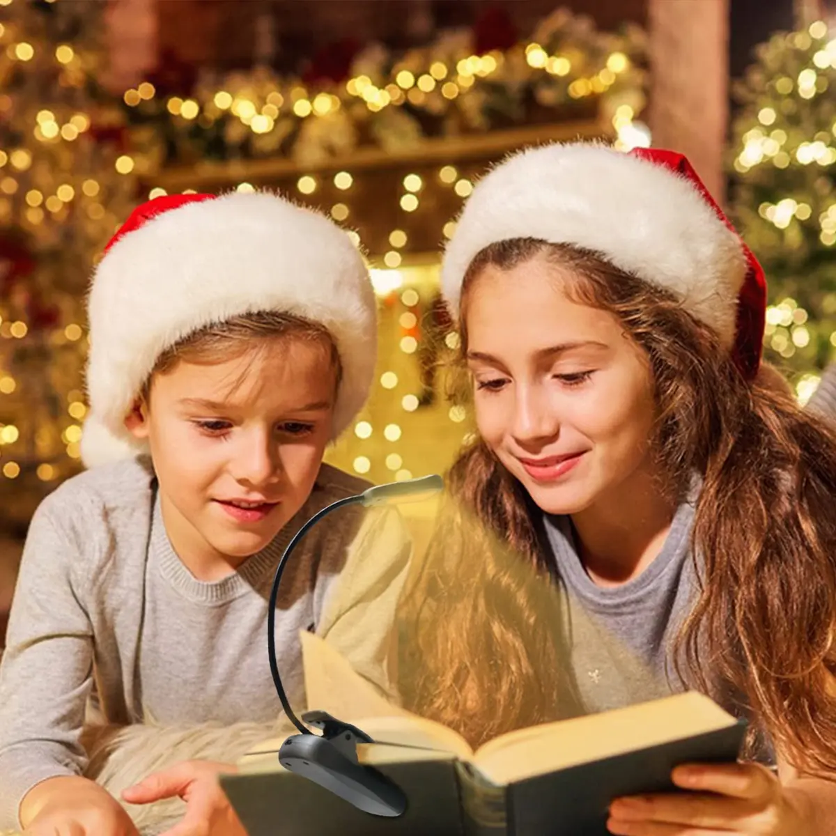 Vekkia Rechargeable Book Light for Books in Bed, Black | 70 Hours Reading Time - view 6