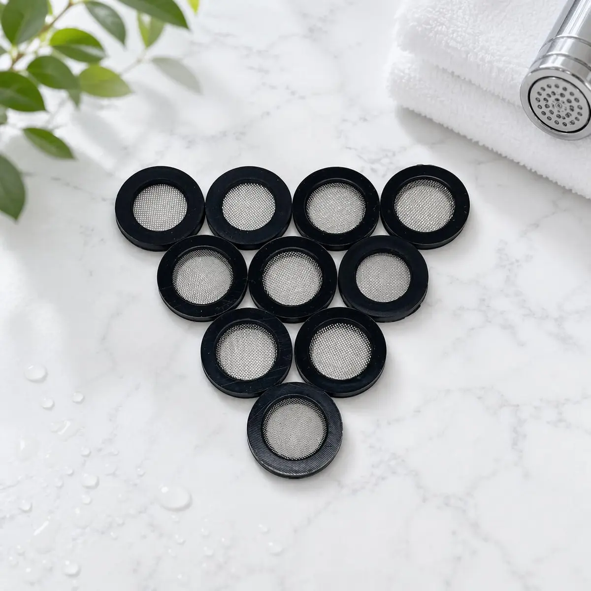 Olivia Tree Black Silicone Washer Filter Gasket 0.75 inch (1.9 cm) | Prevents Leaks & Restricts Flow - view 9