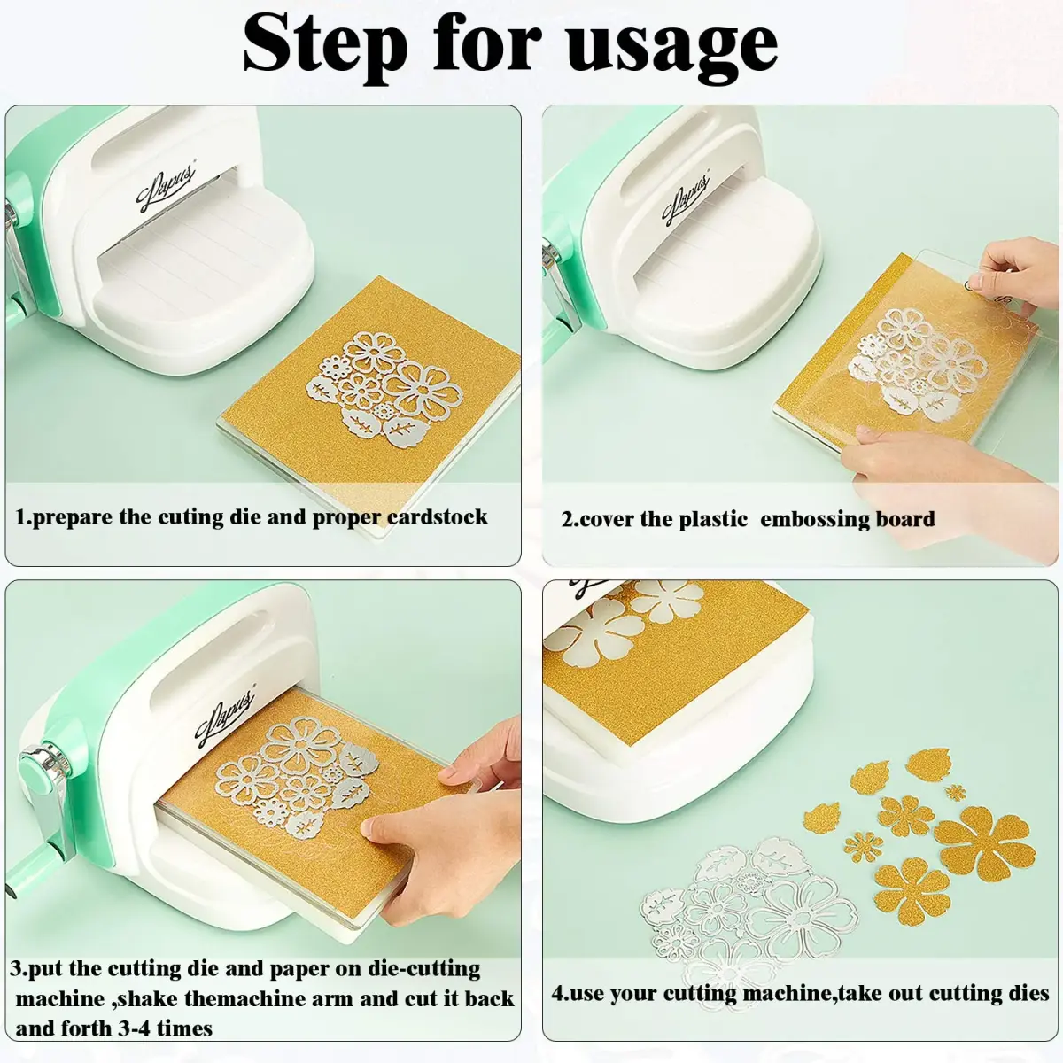 Patelai Flower Metal Cutting Dies 4 Sets | 23 Styles Embossing Stencils for Crafts - view 6
