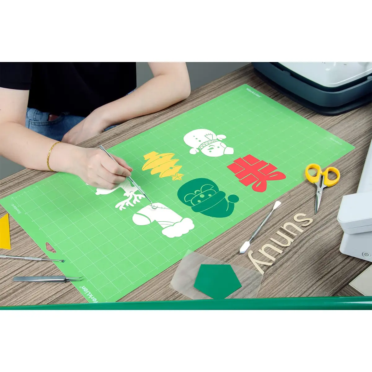 WORKLION Standard Cutting Mat 12x24 Inch (30.5x61cm) 3-Pack | Self-Healing PVC Grid Mat for Sewing & Crafts - view 6