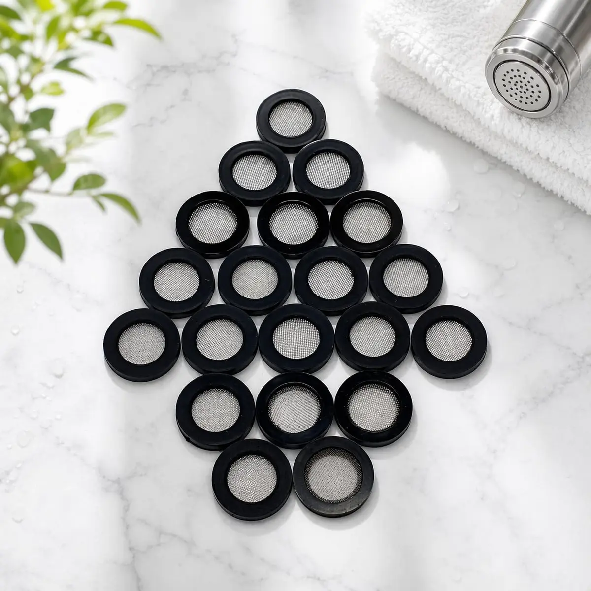 Olivia tree Black Silicone Washer Filter Gasket 20 Pcs (1.9 cm / 0.75 inch) | Prevents Leaks & Saves Water - view 9