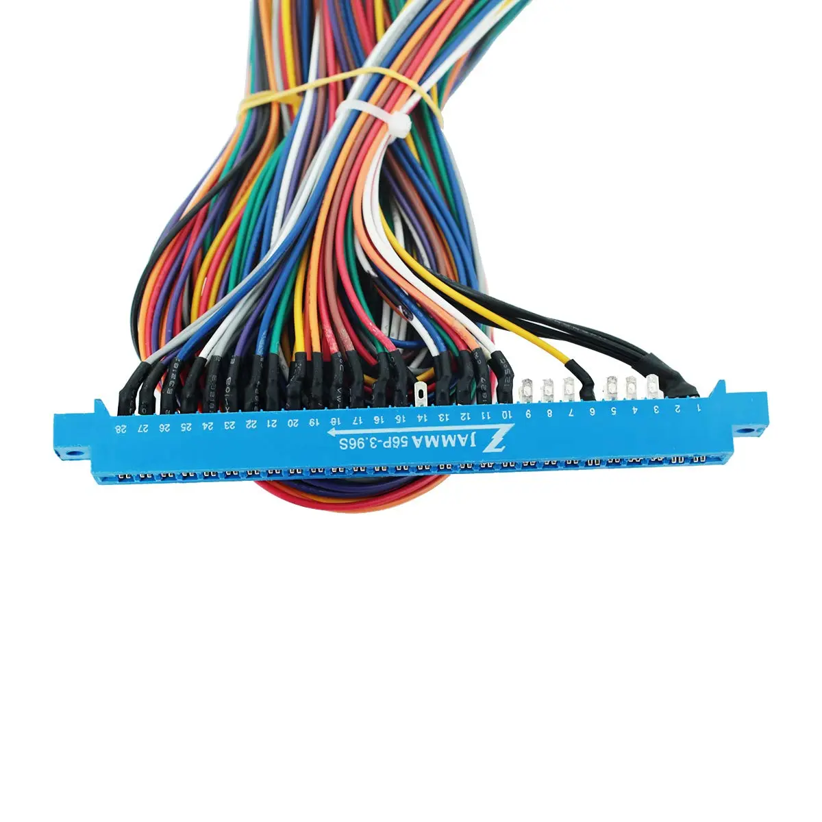 DEVMO 28 Pins Jamma Harness Cabinet Wire Wiring Loom for Arcade Game PCB Video Board Machine Video Consoles Jamma Pandora Box 4 5 6 | 5 Foot Length, 22AWG for Arcade Cabinets - view 3