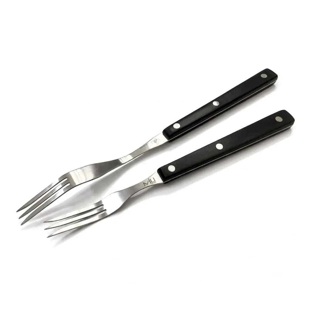 WALLFARM Stainless Steel 3 Prong Granny Fork, 10 Inch | Compact Kitchen Carving & Serving Tool - view 4