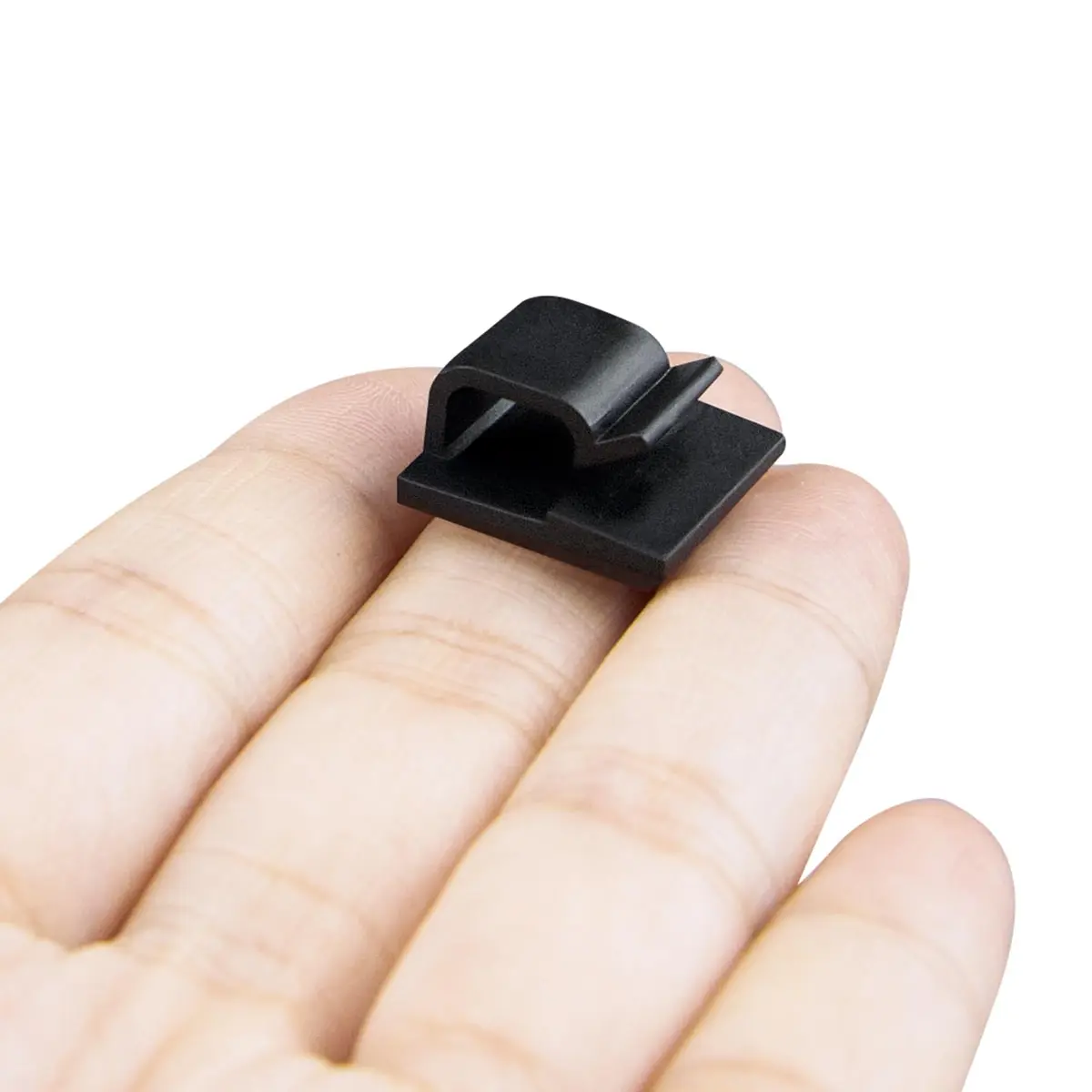 SOULWIT Black 50 Pcs Self Adhesive Cable Management Clips | Organize TV PC Laptop Ethernet Cables - view 7