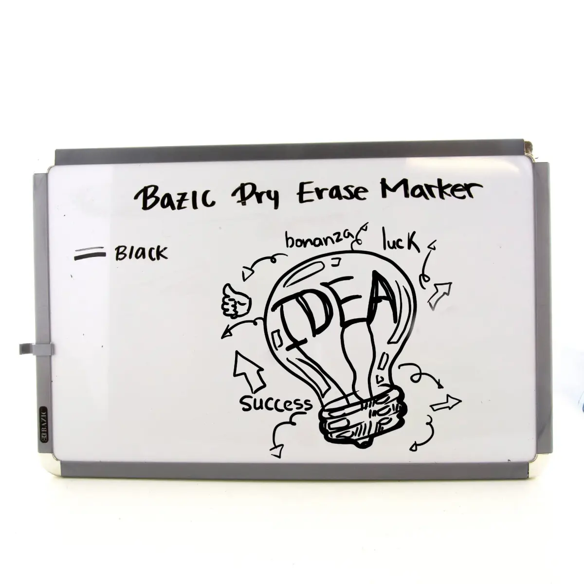 BAZIC PRODUCTS Black Chisel Tip Dry Erase Markers, 6 Count (2 x 3-Pack) | Low-Odor Ink for Whiteboards & Glass - view 6