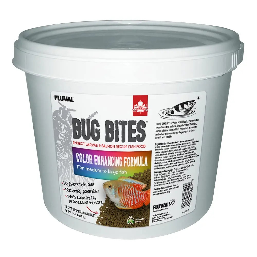 Fluval Bug Bites Color Enhancing Tropical Fish Food 2.27 kg (5 lb) | Insect-Based Granules for All Life Stages - main product image