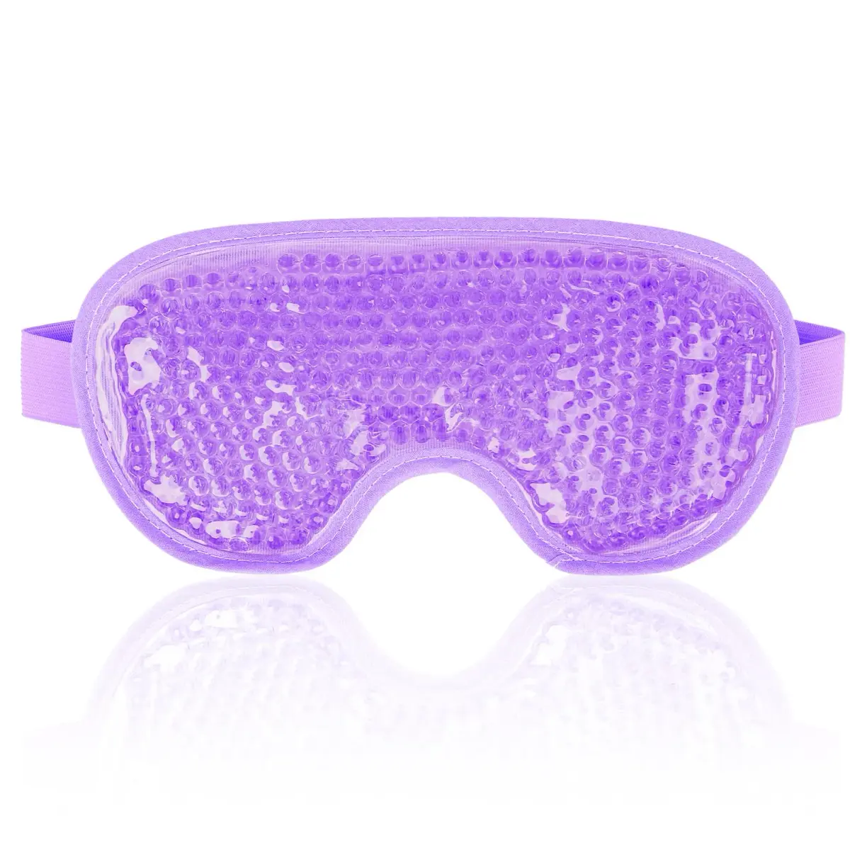 NEWGO Purple Cooling Eye Mask (1 Pack) - Reusable Gel Ice Pack for Puffy Eyes & Migraine Relief - main product image