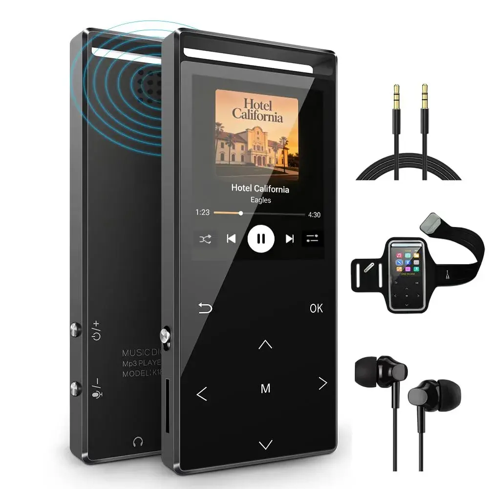 MUSRUN 64GB MP3 Player with Bluetooth & Armband | 64GB (64GB Micro SD Card Included) - main product image