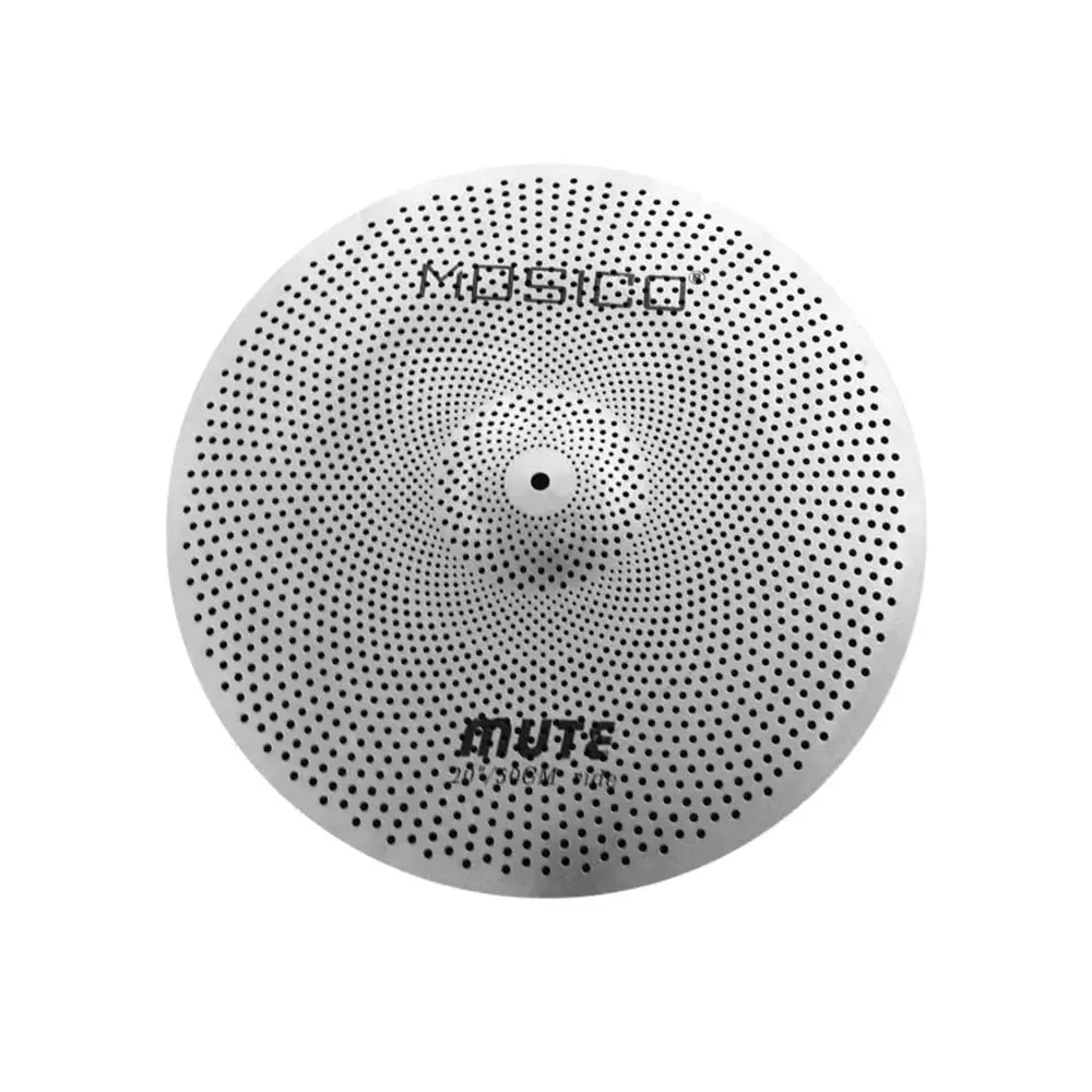 Arborea Silver Low Volume Cymbal Pack Mute Set 5 Pieces | Practice Quiet Cymbal Set for Drum Sets - view 7