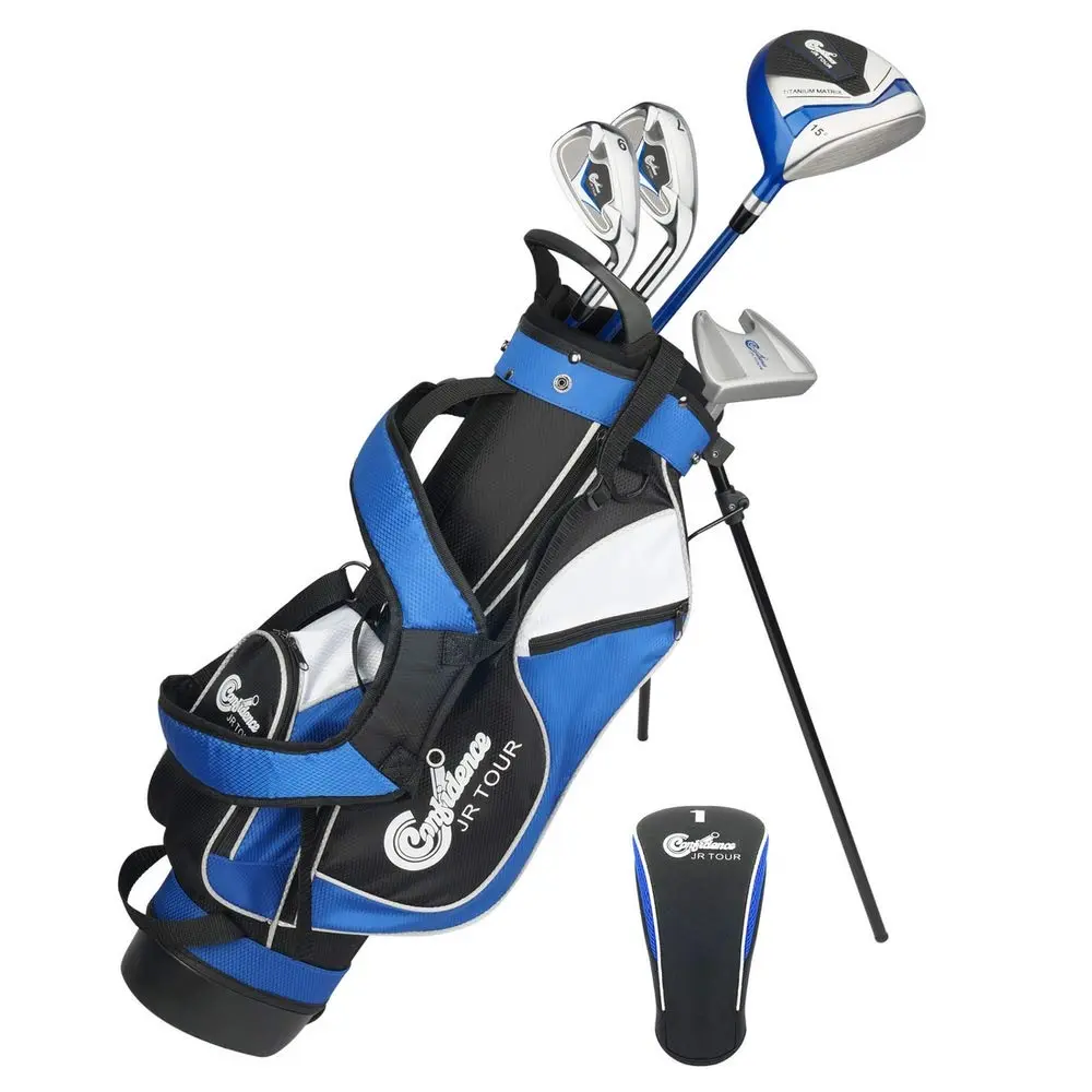 Confidence Junior Golf Clubs Set for Kids 4-7 | Complete Kids Golf Kit with Bag & Headcover (up to 4' 6") - main product image