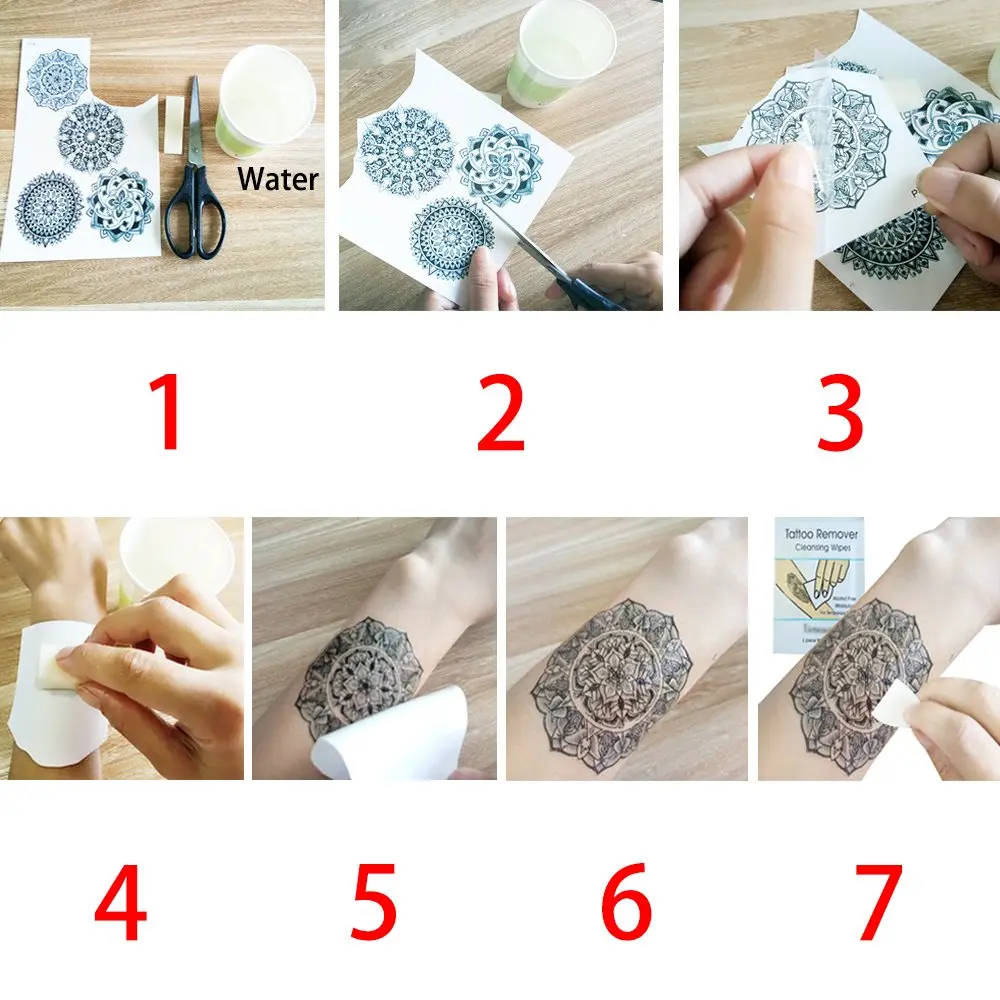 Glaryyears 3D Realistic Chest Underboob Temporary Tattoos for Women | Pack of 6 Large Waterproof Designs - view 4