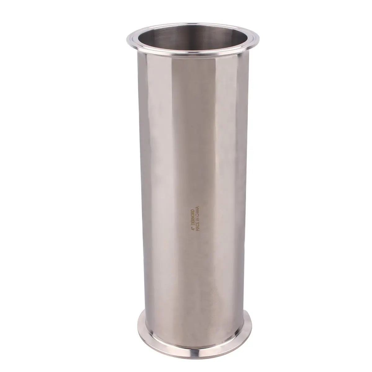 DERNORD Sanitary Spool Tube 12 Inch Stainless Steel Seamless with Clamp Ends | 4" Tri Clamp Flange - main product image