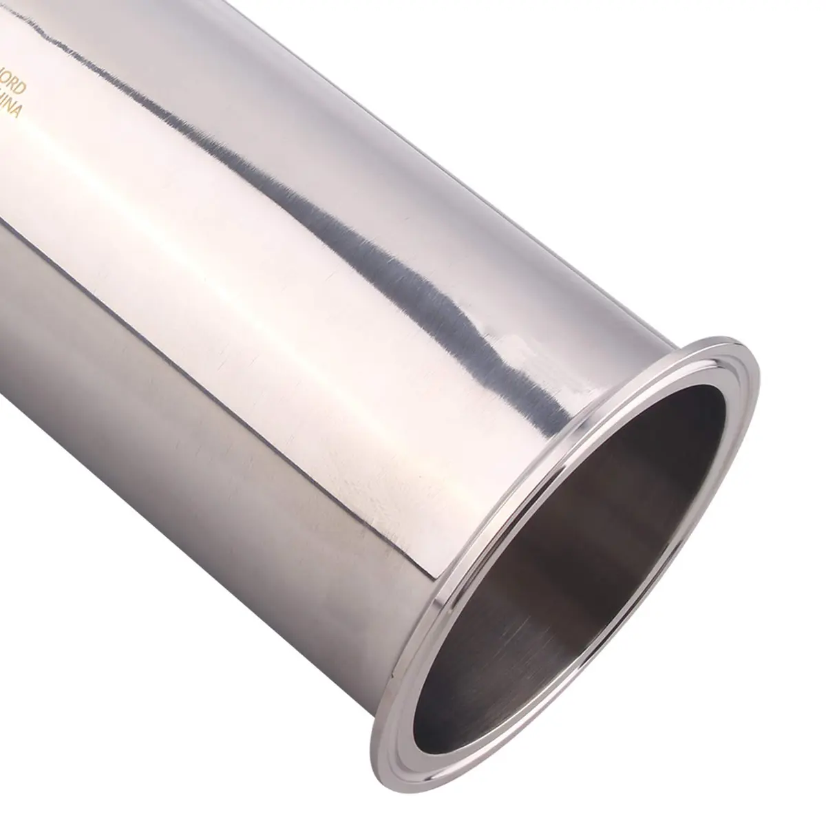 DERNORD Sanitary Spool Tube 12 Inch Stainless Steel Seamless with Clamp Ends | 4" Tri Clamp Flange - view 6