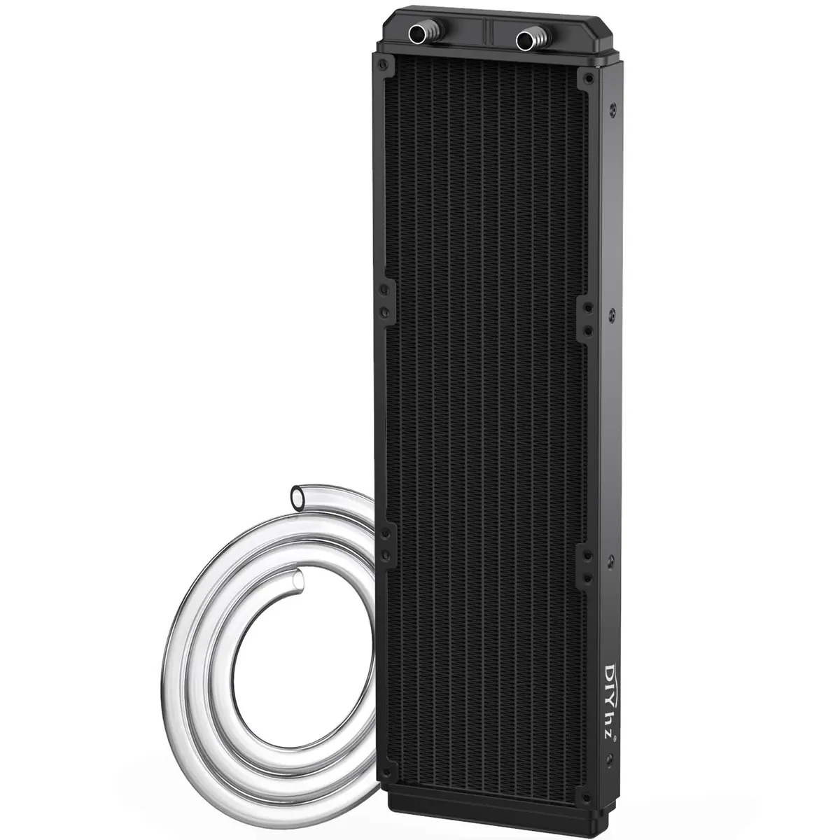 DIYhz 360mm Aluminum Water Cooling Radiator (39.5cm x 12cm x 3cm) | 12-Pipe Heat Exchanger for CPU PC Laser Water Cool System - main product image