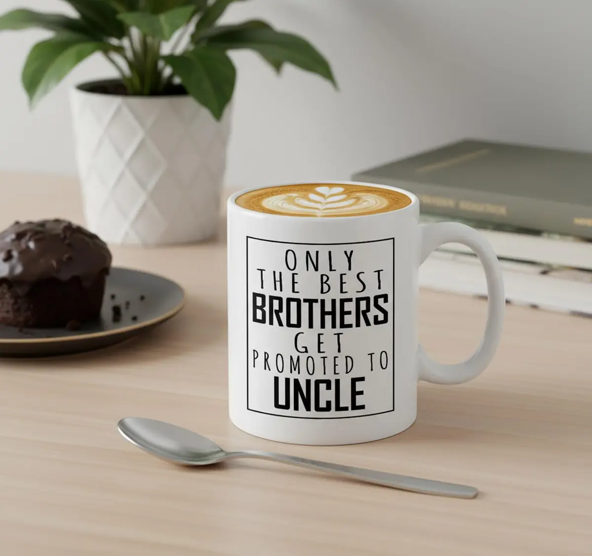Veracco Uncle Mug, Promoted to Uncle Pregnancy Announcement Gift, Ceramic Coffee Mug 325ml (11 fl oz) - view 6