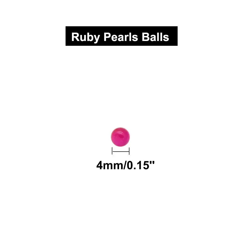 Bandelt 4mm Synthetic Ruby Balls (16 Pack) | Precision Ruby Ball Inserts for CNC Probe Stylus, Jewelry Making, Beading, Bracelets & Crafts - view 2