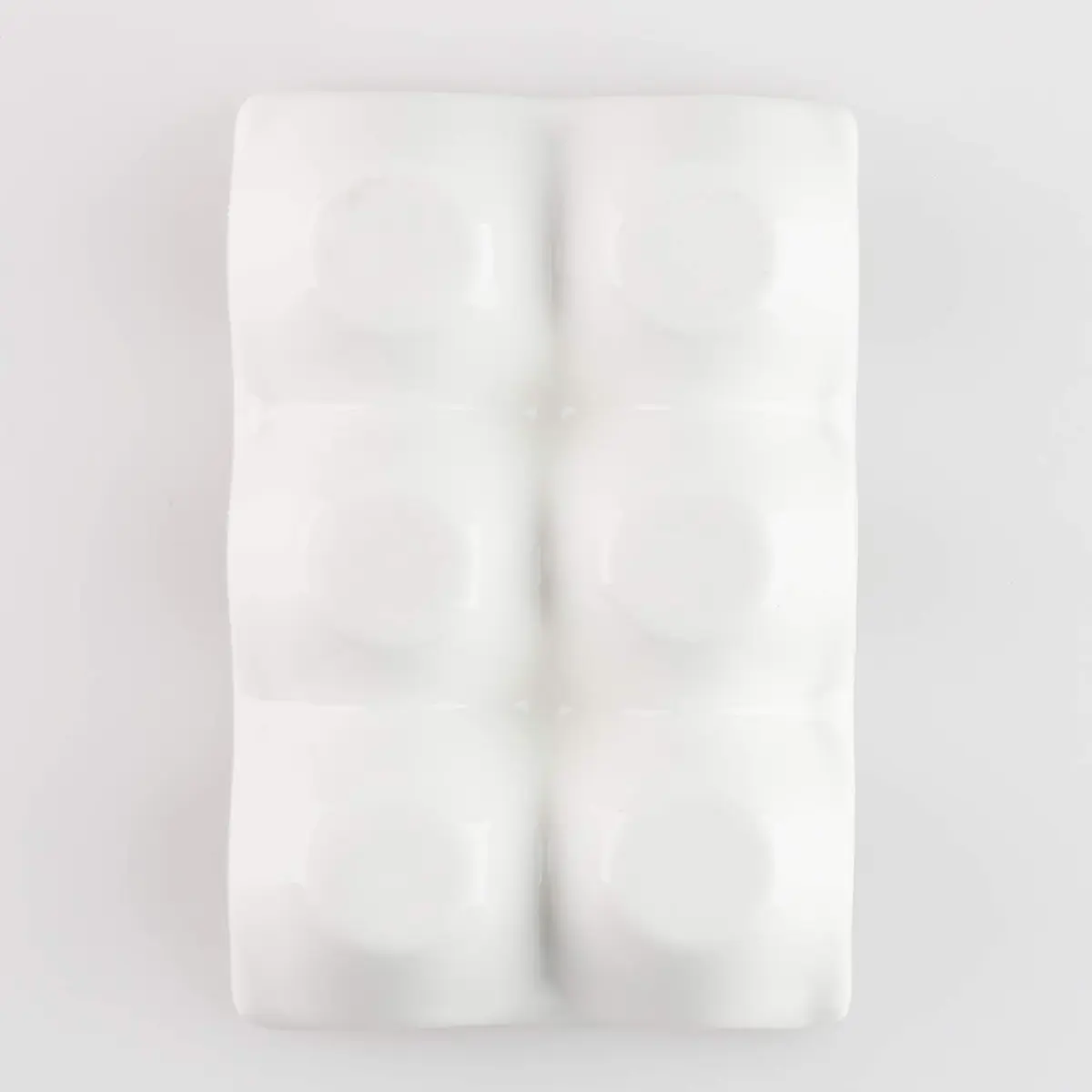 forkmannie Ceramic Egg Holder 6 Cups | Modern Kitchen Storage & Egg Organizer - view 3