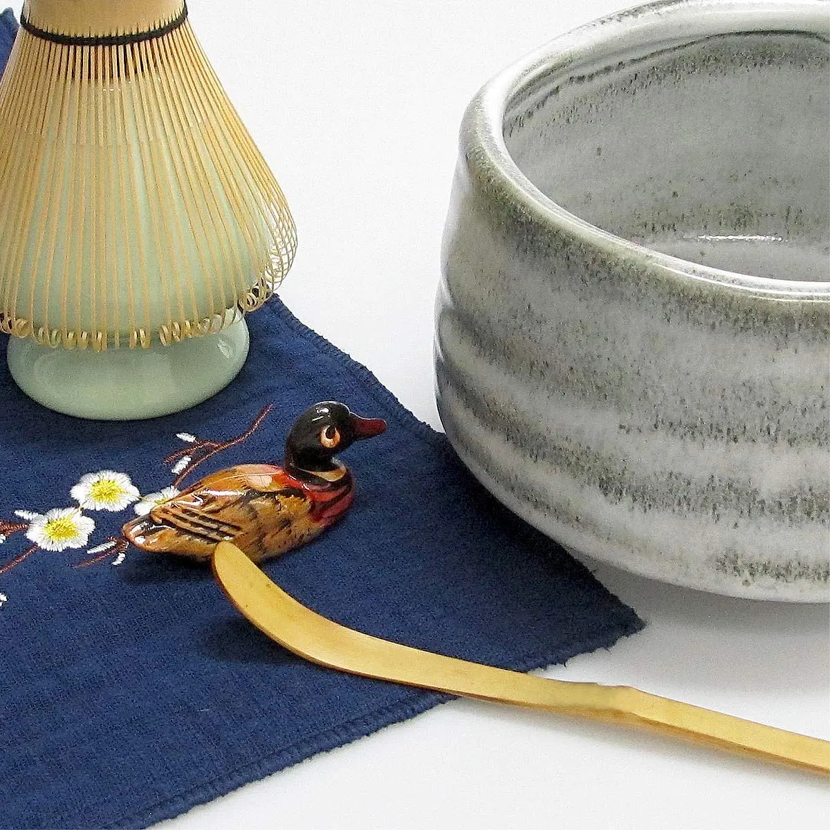 Artcome Matcha Tea Set, 7 Pcs | Traditional Japanese Ceremony Kit with Bamboo & Ceramic Tools - view 2