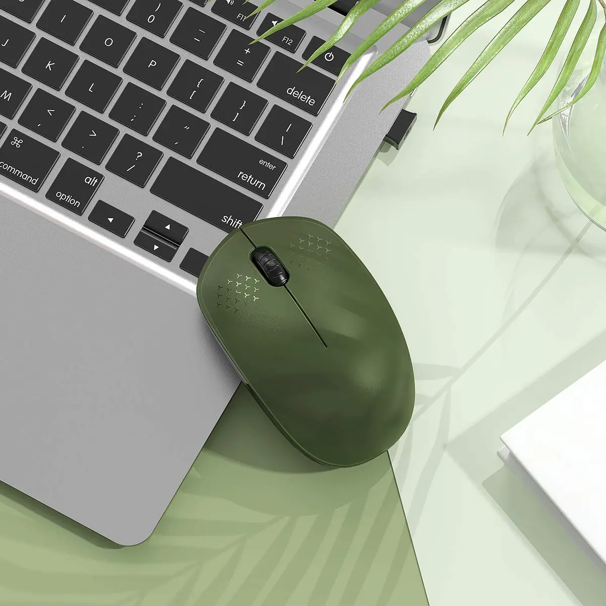 seenda Wireless Mouse for Laptop 2.4G Noiseless Green & Black | Compact, Quiet, 24-Month Battery - view 7