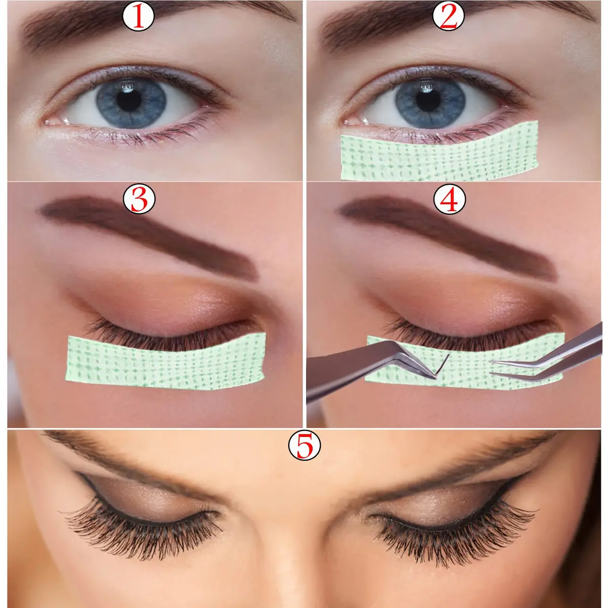 JASSINS Green Adhesive Tape 6 Rolls | Breathable & Skin-Friendly for Eyelash Extensions - view 6