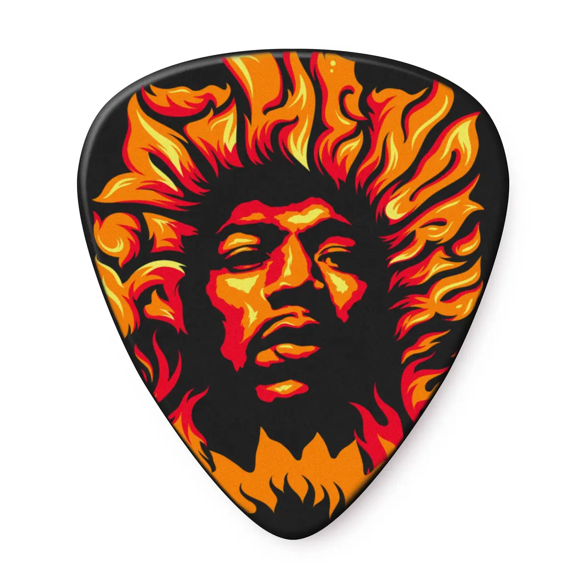 Jim Dunlop Hendrix Voodoo Fire - 6 Genuine Celluloid Picks | Iconic Guitar Accessory for Hendrix Fans - main product image