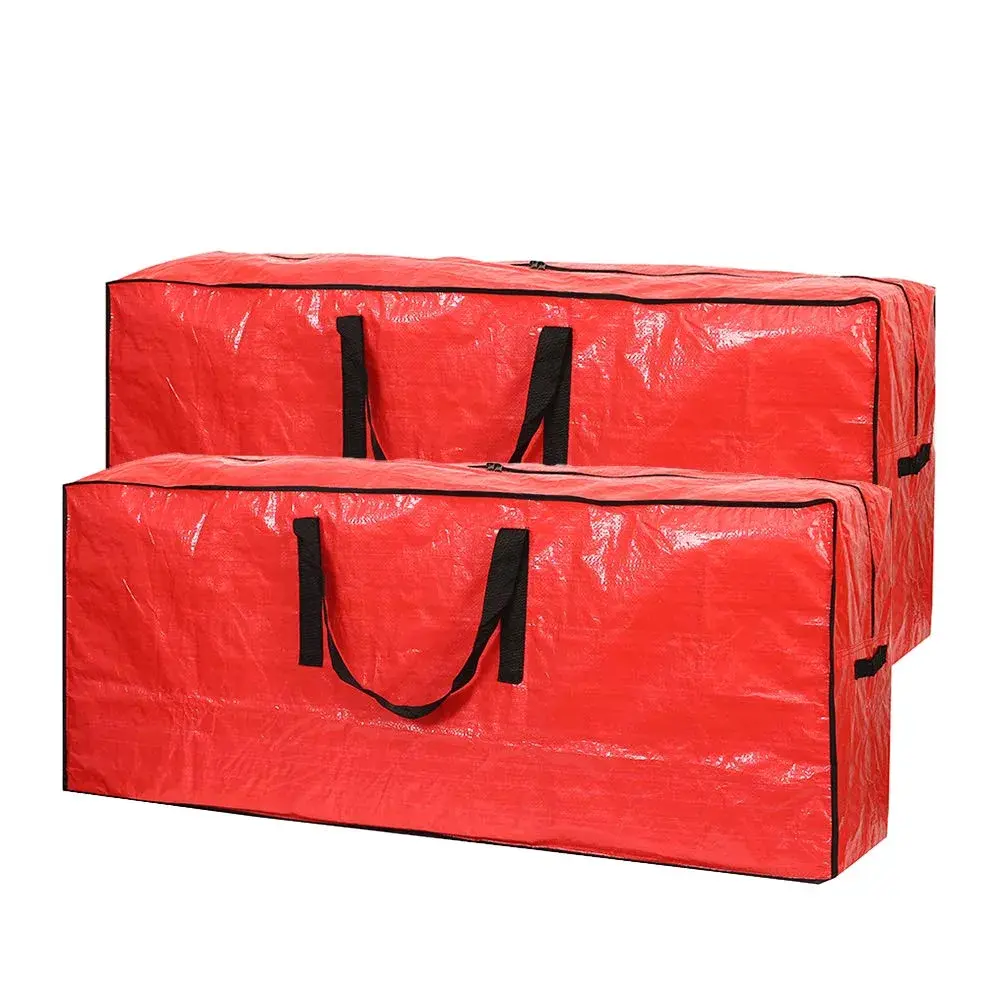 Sattiyrch Christmas Tree Storage Bag 2 Pack 90cm (35.4in) Red | Protects Up to 7.5ft Disassembled Trees - main product image