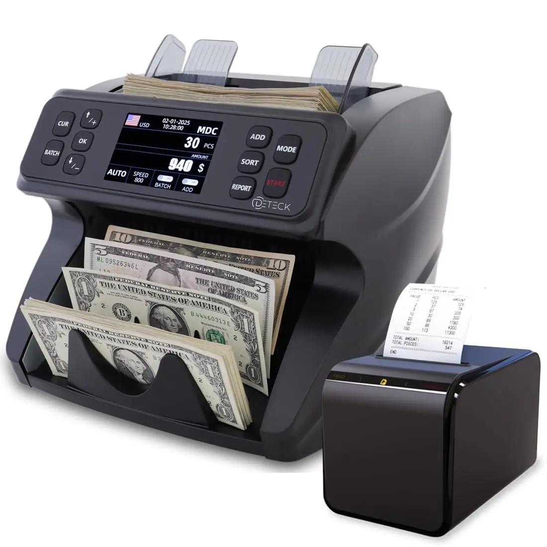 DETECK DT50P Direct Thermal Receipt Printer 58mm Paper Width, 150mm/s Speed, USB & Serial Interface | Low-Cost Thermal Printing - view 5