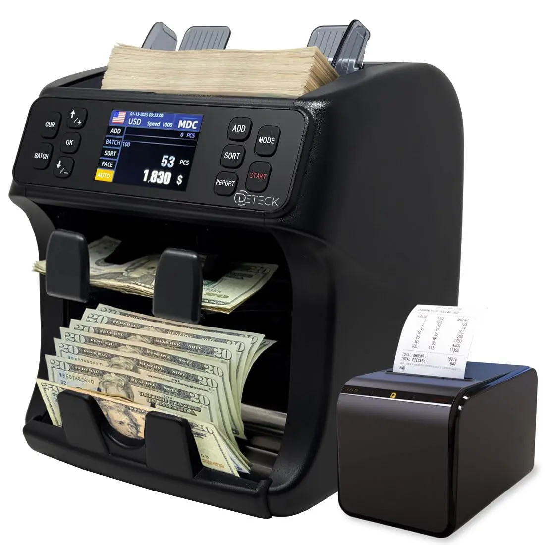 DETECK DT50P Direct Thermal Receipt Printer 58mm Paper Width, 150mm/s Speed, USB & Serial Interface | Low-Cost Thermal Printing - view 6